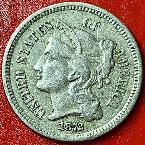1872 NICKEL THREE CENT PIECE Cover
