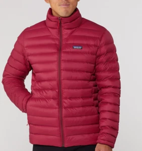 PATAGONIA Down Sweater Mens M Jacket/Coat/Parka 800-Fill Carmine Red NEW $279 - Picture 1 of 7