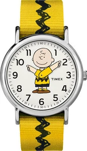Timex Unisex TW2R41100 Weekender x Peanuts: Charlie Brown Nylon Slip-Thru Strap - Picture 1 of 1