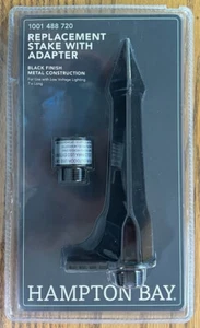 Hampton Bay ~ Replacement Stake with Adapter ~ Black ~ Brand New ~ Sealed - Picture 1 of 4