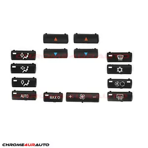 FOR BMW E39 E53 X5 REPLACEMENT PUSH BUTTONS CAPS A/C CLIMATE CONTROL PANEL SET - Picture 1 of 1