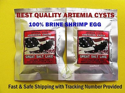 Artemia Cysts American Eagle 100 grams Brine Shrimp Egg PREMIUM Quality USA 90% - Image 1 of 4