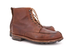 $780 | CROCKETT & JONES WICKLOW BOOT US 8 D UK 7 E BROWN OILED HIDE LEATHER - Picture 1 of 20