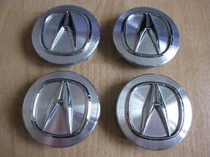 Set of 4 Genuine OEM Acura RSX RL CL TL MDX RDX TSX ILX TLX center caps 2 3/4" - Picture 1 of 3