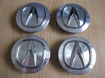 Set of 4 Genuine OEM Acura RSX RL CL TL MDX RDX TSX ILX TLX center caps 2 3/4" - Image 1 of 3