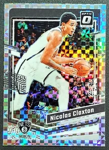 2023-24 Panini Optic basketball Nicholas Claxton Prizm Checkerboard Brooklyn Net - Picture 1 of 2