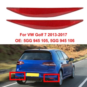 Parachoques trasero reflector izquierdo derecho VW Golf MK 7 12-17 - Imagen 1 de 7