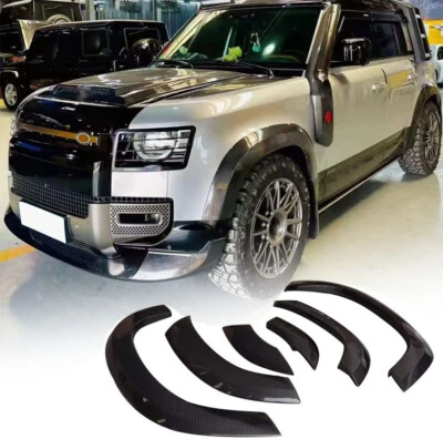 Guardabarros para Land Rover Defender 110 L663 CARBONO REAL llamaradas arco de rueda guardabarros  Foto 1 de 4