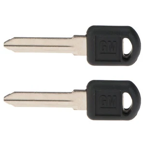 OEM NEW Ignition System Key Blank w/GM Logo Set (2) 95-00 Chevrolet GMC 12547778 - Picture 1 of 5