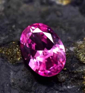 Oval Cut Certified Loose Gemstone 11 Ct Natural Beautiful Hot Pink Zircon - Picture 1 of 4