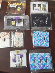 Lot Of 17 Plastic Wall Plate Covers Including Outlet Covers And Light Switch - Picture 1 of 17