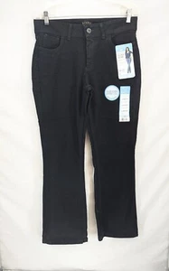 Riders By Lee Slender Stretch Boot Cut Women Black Jeans Size 12 Petite NWT - Picture 1 of 11