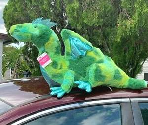 RARE MTY International Green Winged Dragon 30" Plush Stuffed Animal Toy - Picture 1 of 7
