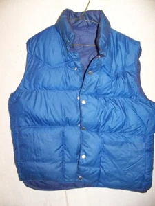 Vintage Forester Reversible Down Insulated Vest, Men's Large - Picture 1 of 4