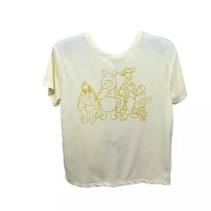 New Disney Winnie the Pooh and Friends T-Shirt Size Medium Yellow - Picture 1 of 4