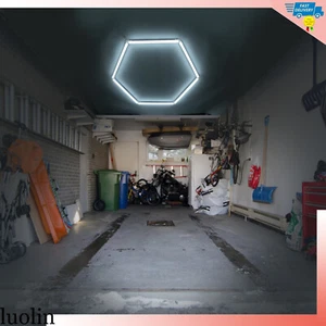 1 Grid Hexagon LED Garage Lights System Honeycomb Light 6500K for Workshop DIY - Picture 1 of 18