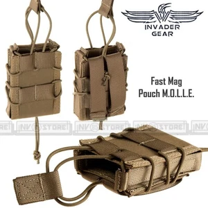 Porta Caricatore Singolo Fucile Fast Mag 5.56 INVADER GEAR Sistema MOLLE Coyote - Imagen 1 de 1