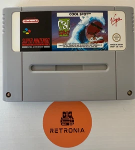 Carro de juego Cool Spot Super Nintendo SNES versión UK totalmente limpio y probado - Imagen 1 de 3