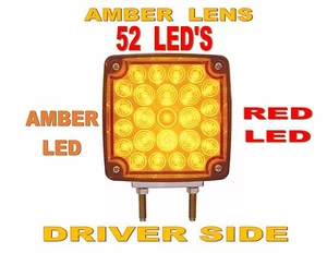 Double Face Turn Signal (52 LED ) Driver Side - SEMI TRUCK FENDER LIGHT - Picture 1 of 4