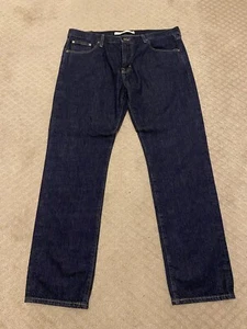 Big Star 1974 Division Straight Leg Denim Jeans Men's 38x32 Blue Grunge - Picture 1 of 10