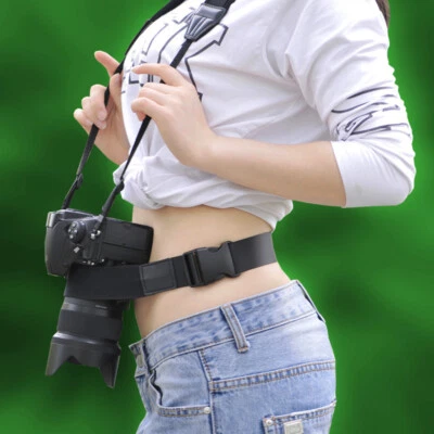 Photography Camera Waist Belt Strap Holder For DSLR SLR Bicycling Band Mount  - Image 1 of 4