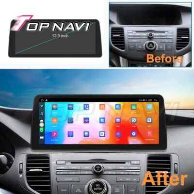 12.3Inch Car Stereo Radio for Honda Spirior 2009-2014 for Acura TSX BT GPS Navi - Image 1 of 4