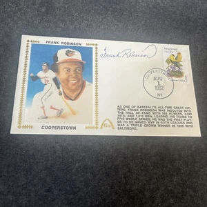 Frank Robinson handsigniertes Ersttagsbrief Gütesiegel HOF Hologramm  - Bild 1 von 6