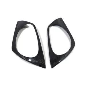 Real Carbon Fiber Front Headlight Frame Cover Trim for 2003-2006 Nissan 350Z Z33 - Picture 1 of 6