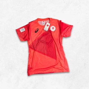 Asics Soccer Jersey Men's Size XXL Orange Japan Tokyo Olympics 2020 Official  - Picture 1 of 5