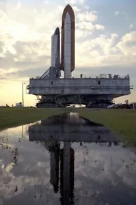 STS-55 Rollout Startrampe 39-A Space Shuttle Columbia 8X12 FOTO - Bild 1 von 1