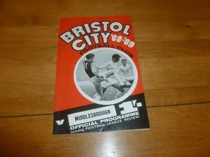 Programa BRISTOL CITY - Temporada 1968/1969 - No 15 - Fecha 11/01/1969 v Middlesbro - Imagen 1 de 5