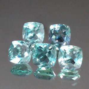 Cojín de 13,48 cts 8 mm verde fluorita natural piedras preciosas genuinas sueltas - Imagen 1 de 3