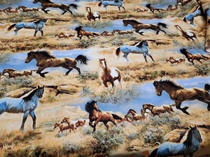 WELDING CAP MADE WITH  Wild Horses  - Picture 1 of 1