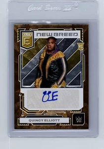 2023 WWE Donruss Elite QUINCY ELLIOTT Gold Auto #07/10 New Breed Wrestling Card - Bild 1 von 2