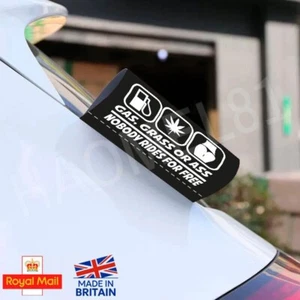ETIQUETA TU COCHE - Etiqueta negra - Pegatinas divertidas para coche - Calcomanía - Imagen 1 de 1