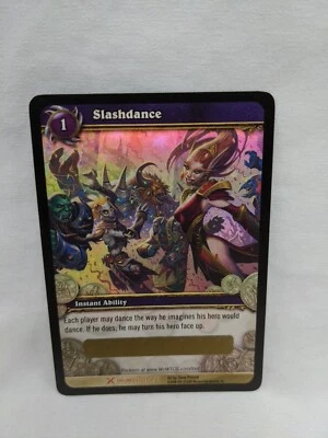 Unscratched Foil Slashdance Wow TCG Drums Loot Card 1/3 - Image 1 of 4