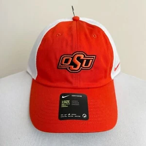 Nike Oklahoma State Cowboys Hat Mens Womens OSU Basketball Cap Orange Adjustable - Picture 1 of 10