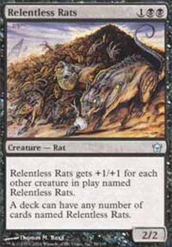 Relentless Rats - Foil LP, English MTG Fifth Dawn