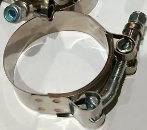 Abrazadera de manguera de radiador de acero inoxidable de 2" 51 mm abrazadera de perno en T de alta resistencia (1) - Imagen 1 de 2