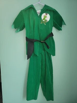 DE COLECCIÓN DISNEY WORLD NIÑO PETER PAN NIÑO PERDIDO VERDE HALLOWEEN DISFRAZ VESTIR 10 12 Foto 1 de 4