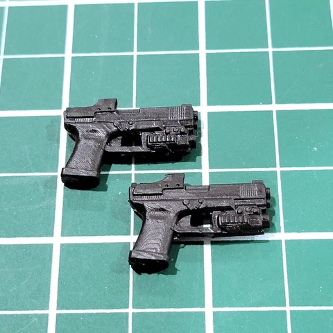 Custom Arsenal pack resin cast pistols 1/12 scale arsenal glocks Cover