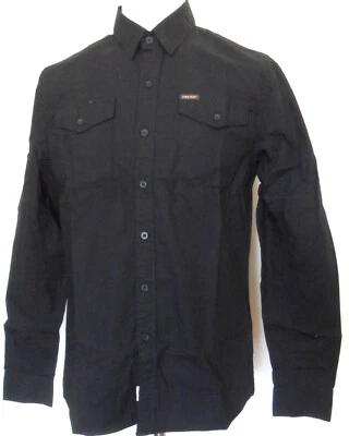 Camisa Firetrap Manga Larga Algodón Negro Hombre Tallas: XL | 3XL Foto 1 de 4