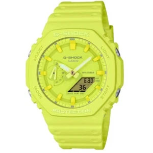 Nuovo Orologio Casio G-Shock GA2100-9A9 Analogico Digitale Giallo Edizione Limitata - Foto 1 di 1
