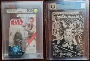 Star Wars Rey Island Journey AFA Graded 9.25 Star Wars Adventures #2 CGC 9.8 - Picture 1 of 6