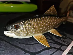 ! Carl/Vickie Christiansen "The Holy Grail" Bull Trout Fish Decoy Masterpiece ! - Picture 1 of 24