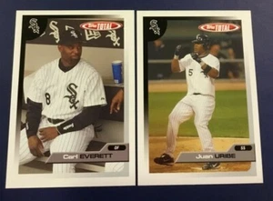 2005 Topps Total #273 #493 CARL EVERETT & JUAN URIBE Lot 2 Chicago White Sox - Picture 1 of 1