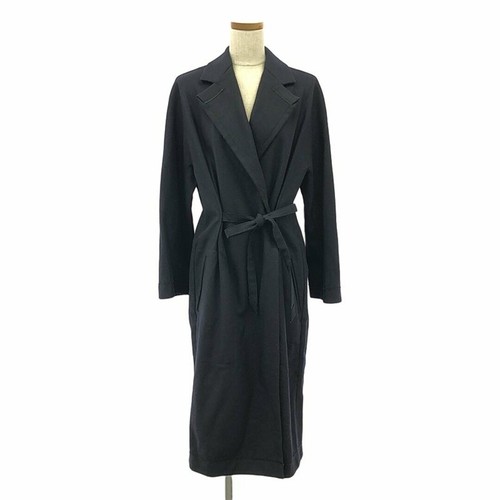 Cappotto lungo Acne Studios LANA ALEKA in vita cordino 34 blu navy donna usato0