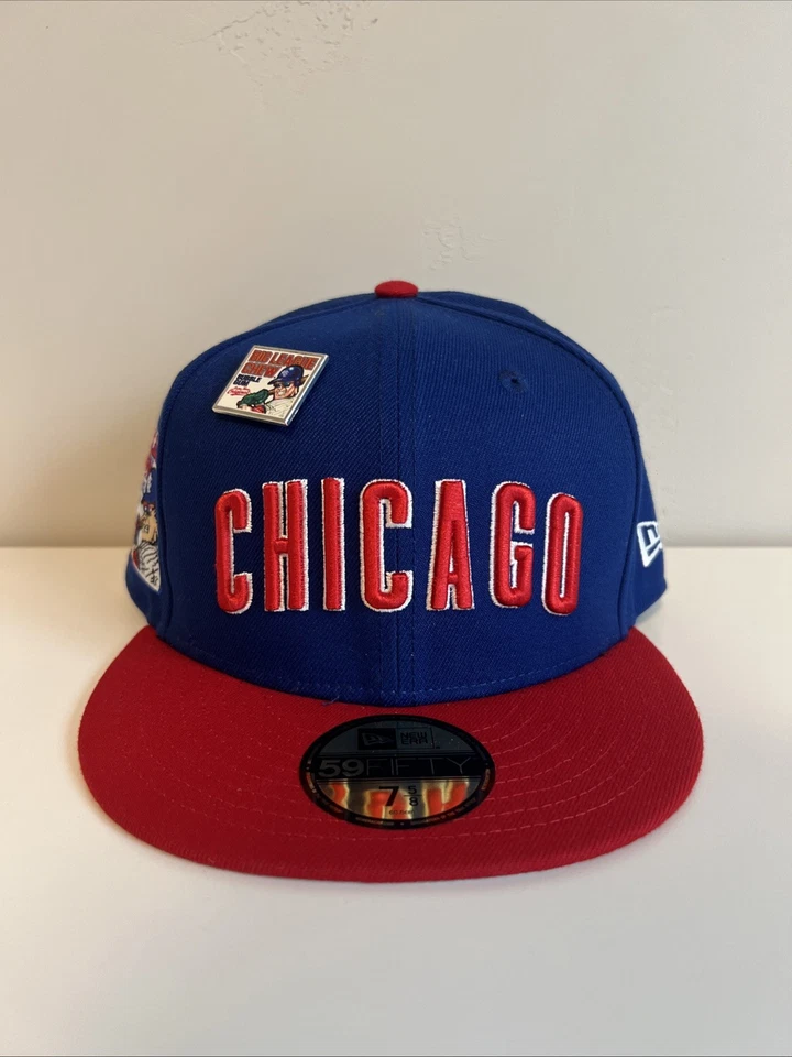 New Era 59FIFTY Chicago Cubs Big League Chew Gum Pin Fitted Hat Size 5/8 - Image 1 of 4