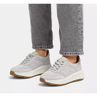 Zapatillas FitFlop F-Mode E01 Tejidas Forma Plana Gris Gamuza/Lado Poliéster 10 EE. UU. 42 UE NUEVAS SIN CAJA Foto 1 de 4