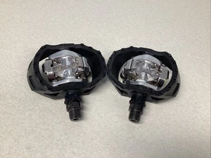 Shimano PD-M424 Pedals Mountain Bike SPD Clipless Dual-Sided 9/16" 466g Black - Picture 1 of 6